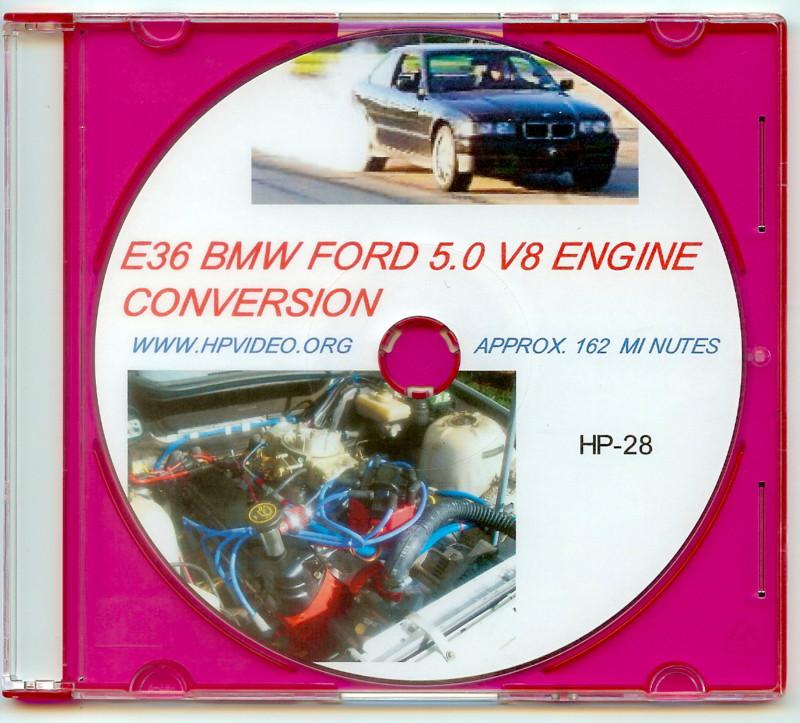 Bmw e30 e36 318 325 328 330 m3 ford 5.0 v8 engine conversion "how to" video  dvd