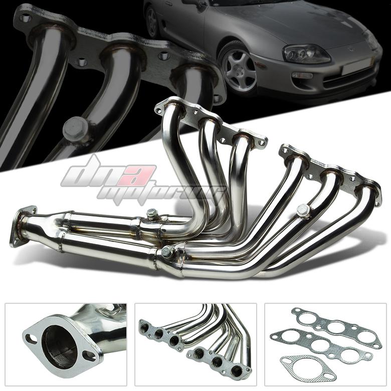 93-98 toyota supra mk4 3.0l na 2jzge stainless performance racing header exhaust