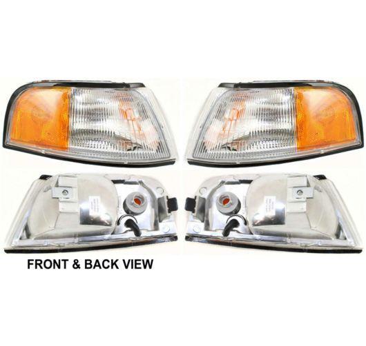 Pair set left & right chevy lumina 90-94 side marker signal park lights lamps