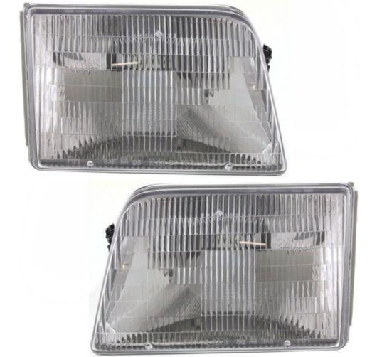 93-97 ford ranger pickup truck headlights headlamps left lh & right rh pair set