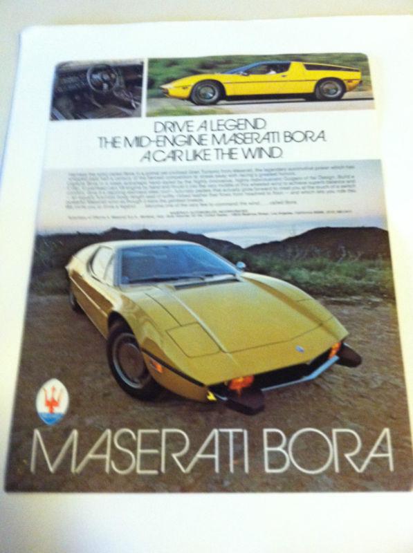 Maserati bora sales brochure oem (part number wn - m - 3)