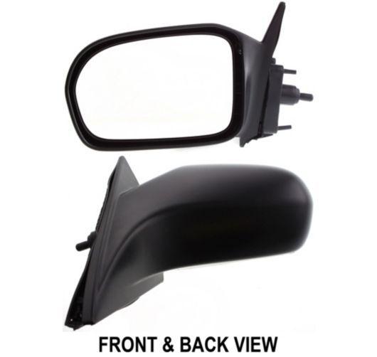 New drivers manual remote side view mirror glass housing 01-05 honda civic coupe