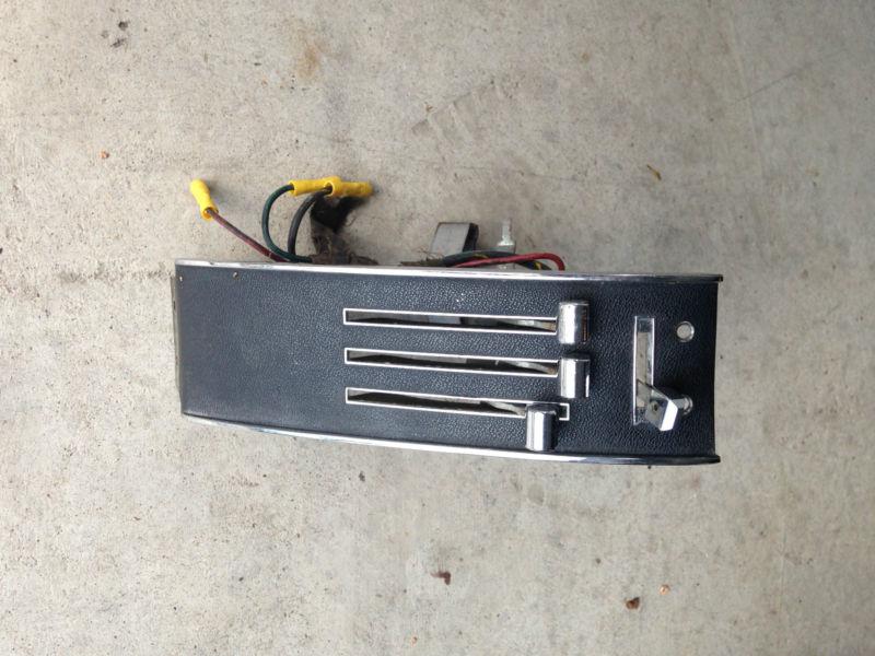 1967 mustang heater control with blower switch