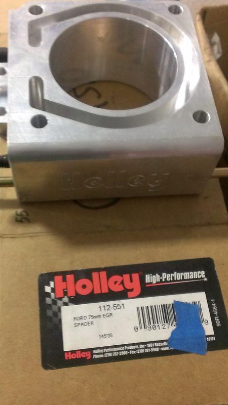 Holley 75mm egr spacer/adapter for 1986-1993 mustang 5.0l with holley 75mm tb