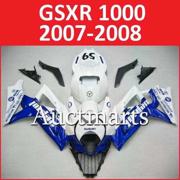 Fit suzuki 07 08 gsxr 1000 gsx-r 2007 2008 fairing bodywork plastics k7 i3 a11