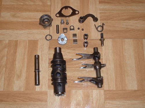 1985 honda atc350x 350x .. shift drum, forks, misc