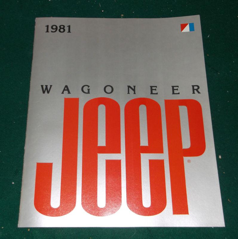 1981 jeep wagoneer sales brochure; limited; bougham; custom; 12 pgs