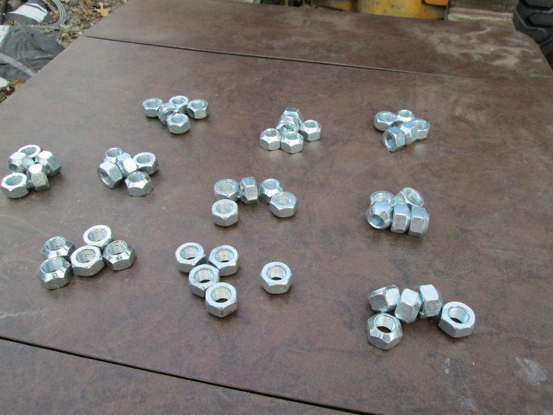 50 lug nuts  5/8"18 fine thread dexter 1"steel trailer parts 8,000 axle surplus