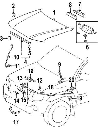 Toyota 5360102020b2 genuine oem factory original release handle