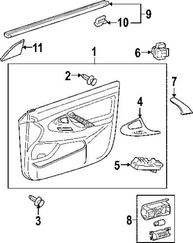 Toyota 8482006070 genuine oem factory original window switch