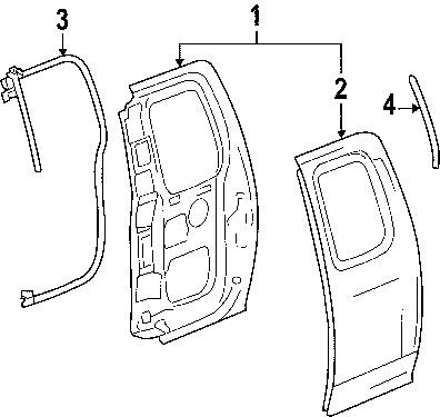 Gmc 15113619 genuine oem factory original outer panel