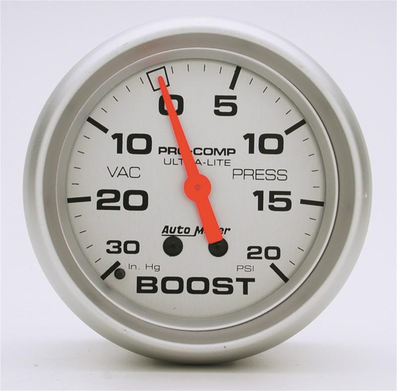 Auto meter 4401 ultra-lite; mechanical boost/vacuum gauge