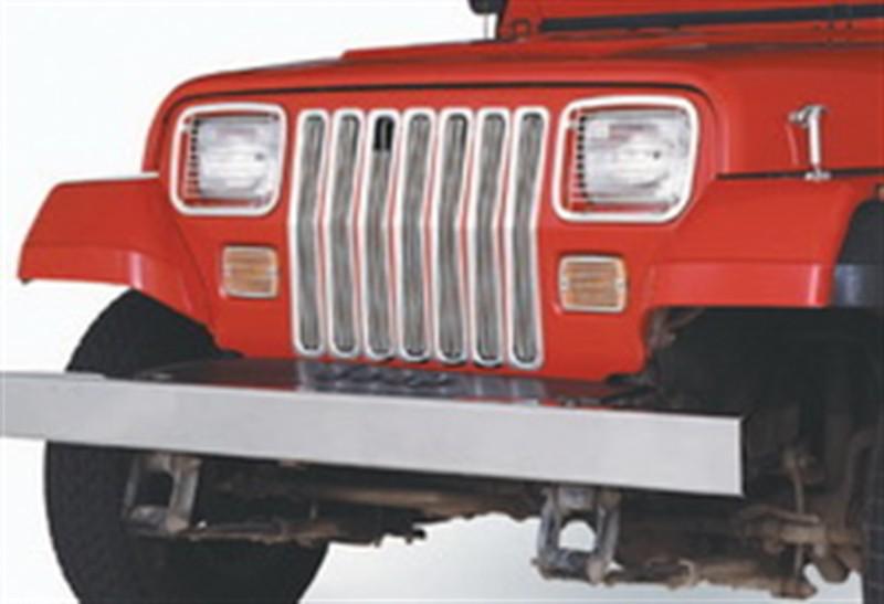 Smittybilt 7509 chrome grille insert 87-95 wrangler