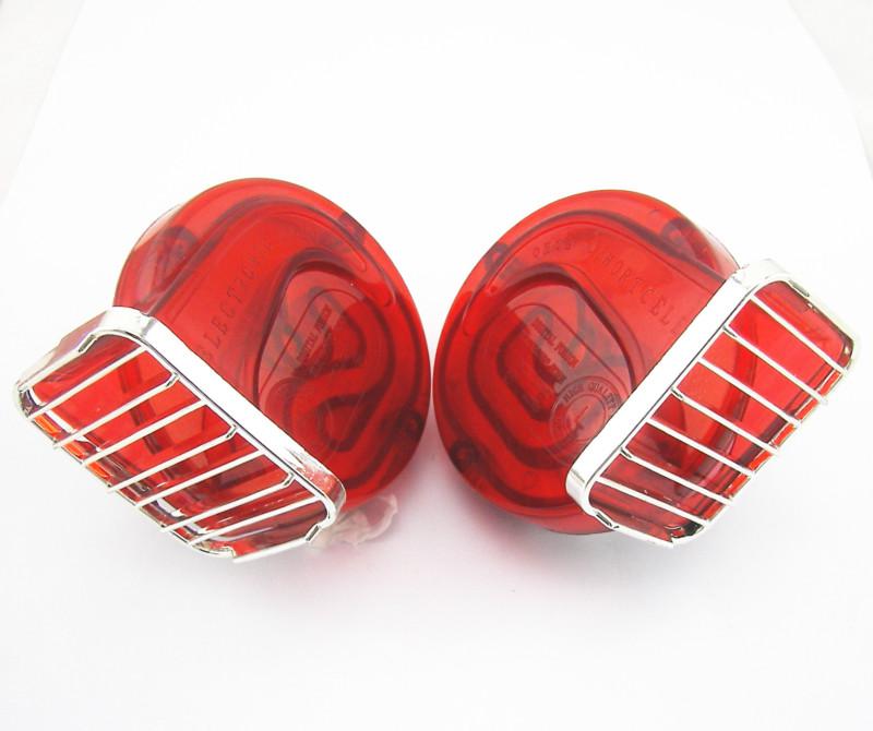 2 x red loud dual-tone snail electric horn car truck universal 12v level 110 db