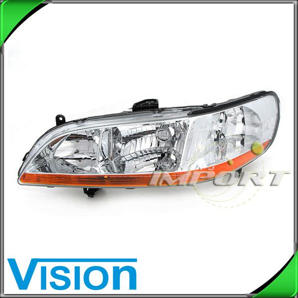 Driver side left l/h headlight lamp assembly new 2001-2002 honda accord 2dr 4dr