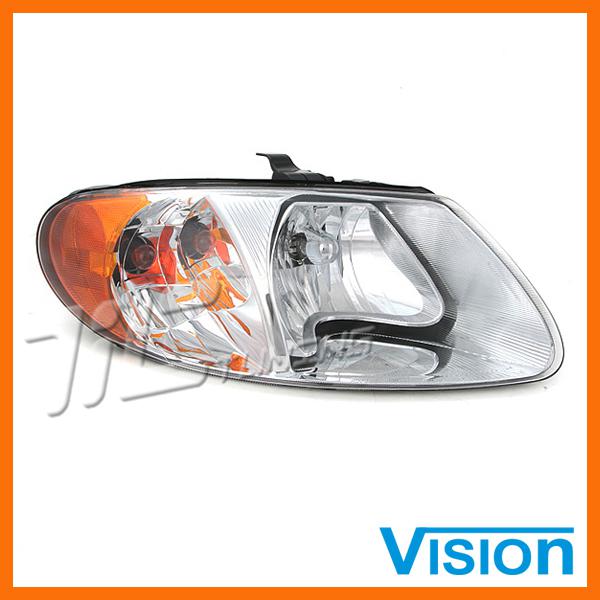 01-07 chrysler town country lx lxi passenger rh side headlight lamp assembly new