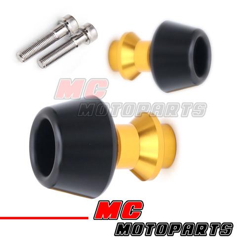 Gold protector swingarm spools kawasaki ninja 250r 08 09 10 11 12