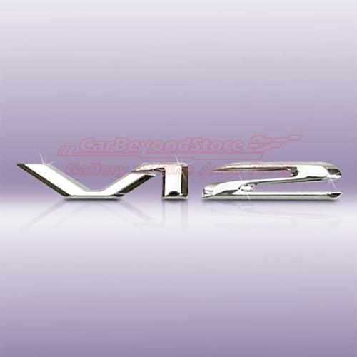 Mercedes-benz new style v12 emblem + free gift, genuine mb product