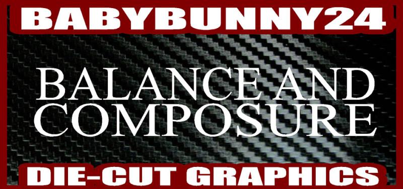 Balance & composure band laptop truck car decal vinyl sticker