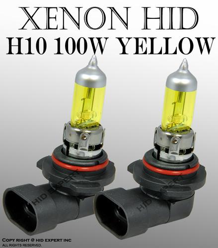 Abl h10 100w usdot fog light xenon yellow direct replacement bulbs pg6