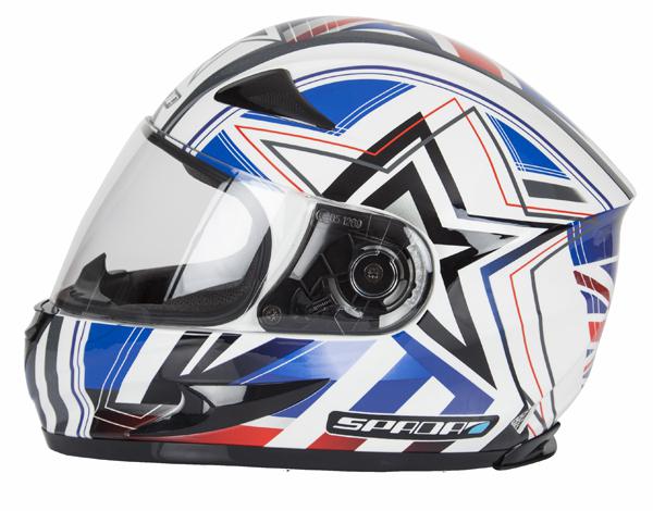 Spada rp700 britannia white/red/blue small helmet