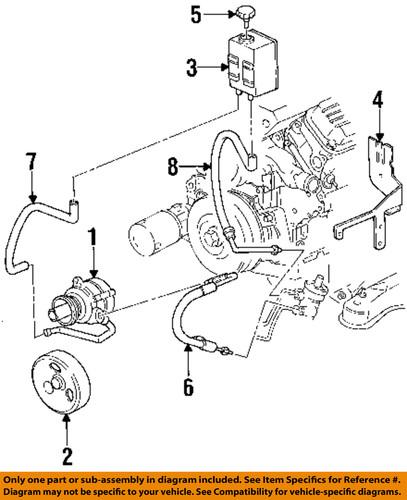 Gm oem 26081600 steering pump/power steering pump