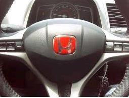 Honda civic red steering wheel emblem jdm