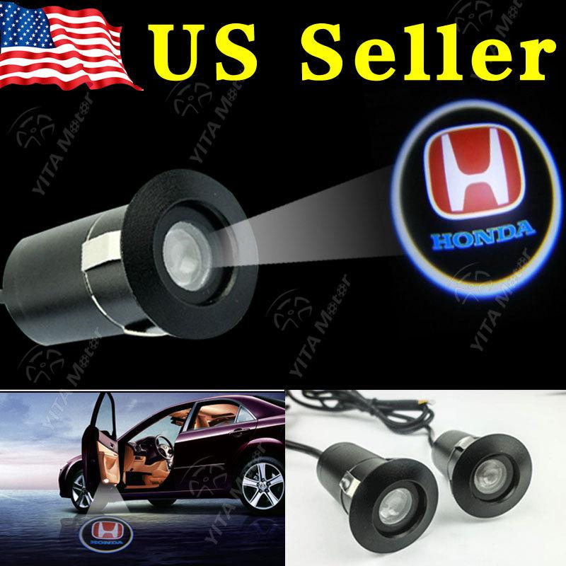 5th gen car laser projector logo ghost door step courtesy led light for honda