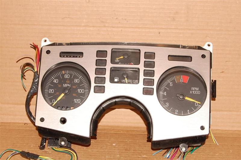 Pontiac fiero gt 120 mph speedo gauge instrument dash cluster