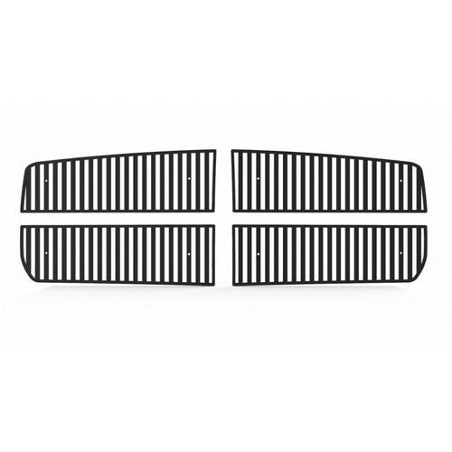 Dodge dakota 05-07 vertical billet black powdercoat aftermarket grille insert