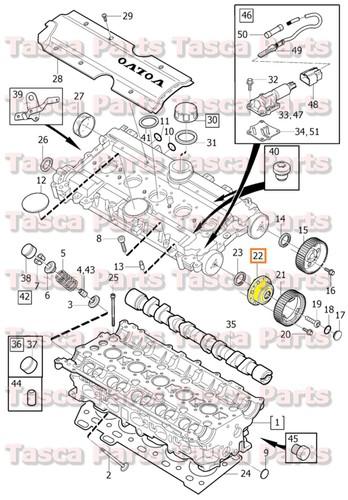 Brand new oem variable valve timing intake pulley 01-09 volvo s60 s80 v70 v70xc