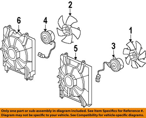 Honda oem 38615r40a01 cooling fan-shroud