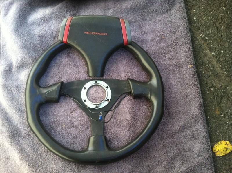 Rare neuspeed steering wheel vintage volkswagen mk1 mk2 16v scirocco golf jetta