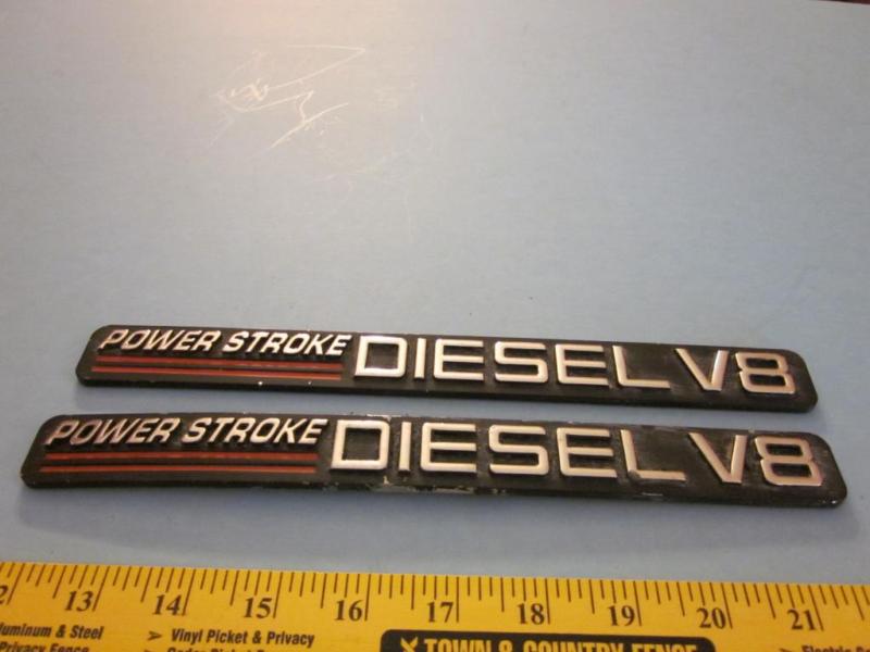 Ford power stroke diesel v8 factory door emblems