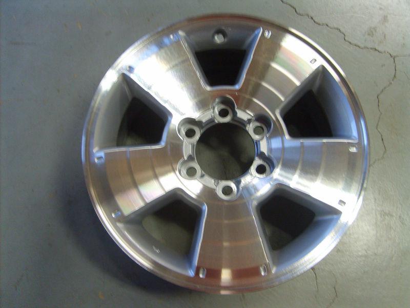 2005-2011 toyota tacoma wheel, 17x7.5, 5 spoke machined silver