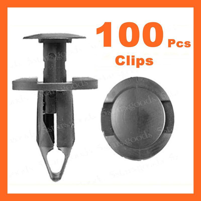 100 pcs clips push retainer clip for gm ford chrysler 8mm hole