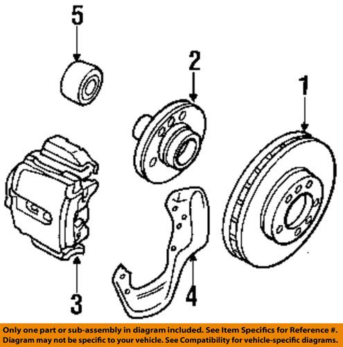 Saab oem 4241428 disc brake rotor/front brake rotor/disc