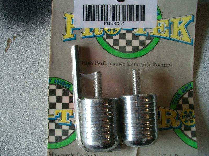 Pro-tek chrome bar ends pbe-20c suzuki gsxr 600 750 tl1000 1300 sv650 sv1000