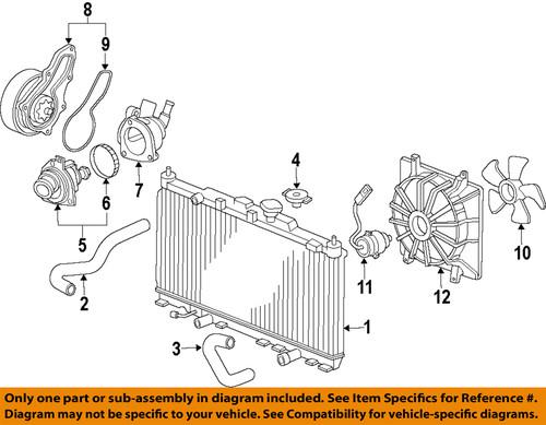 Honda oem 19010-r70-a53 radiator