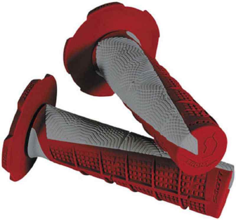 Scott deuce red gray handlebar grips fits ktm dirt bikes motorcycles