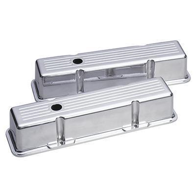 Summit racing die-cast aluminum valve covers g3303 chevy sbc 283 305 350 400