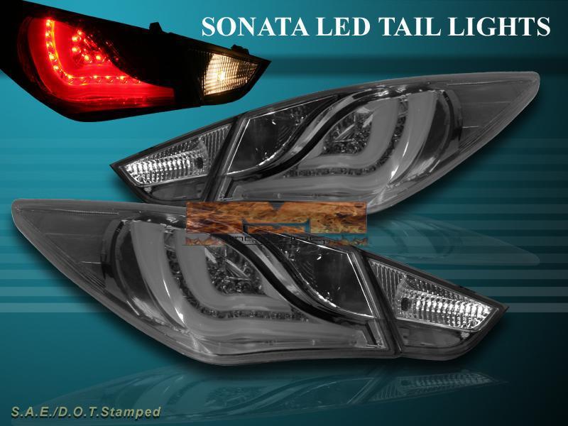 2011-2013 sonata 4 pcs led tail lights new smoke 11 12 13