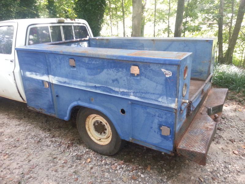 Stahl utility truck bed, fits long bed ford or chevy, six tool bins! tow hitch!