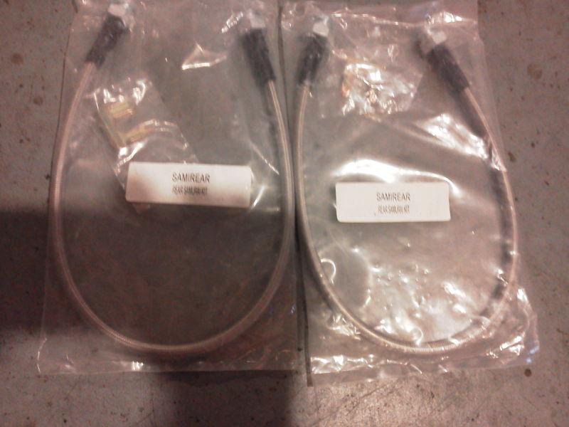 Two suzuki samurai rear extended brake lines 21" stainless steel 