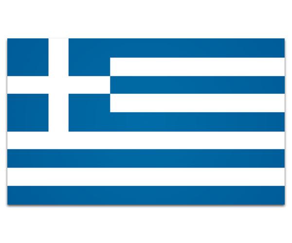 Greece flag decal 5"x3" greek vinyl car window bumper sticker zu1