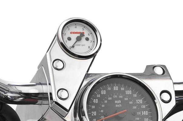 Cobra tachometer chrome for honda vtx1800c 02-07