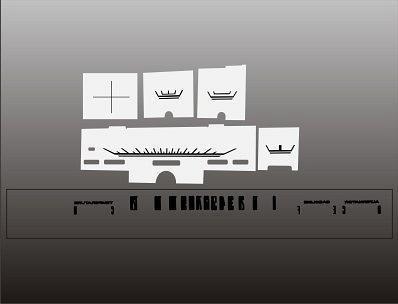 1968-1970 road runner charger sweep instrument cluster white face gauges 68-70