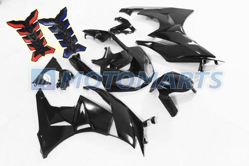 Free tank pad! fairing body kit for kawasaki ninja zx6r 09 2010 2011 2012 lblk