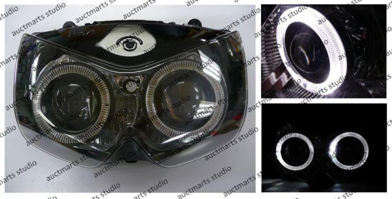 Kawasaki 250r 2008-2009 halo angel eye projector bi-xenon headlamp white d