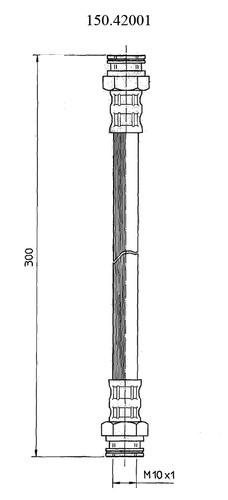 Centric 150.42001 clutch hose-clutch hydraulic hose